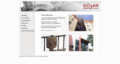 Desktop Screenshot of doeka-metallbau.de